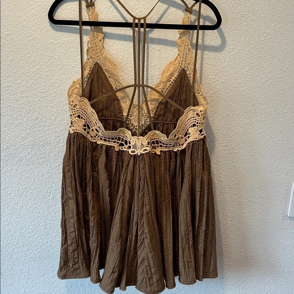 Free People Knit Trim Women's Top